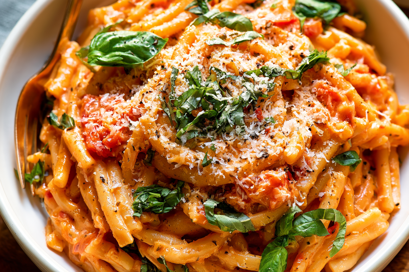 One Pan Creamy Tomato Pasta