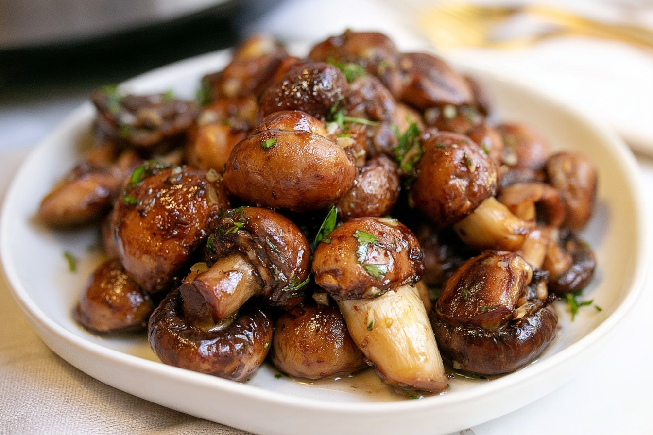 Speedy Air Fryer Garlic Butter Mushrooms: Your New Go-To Side!