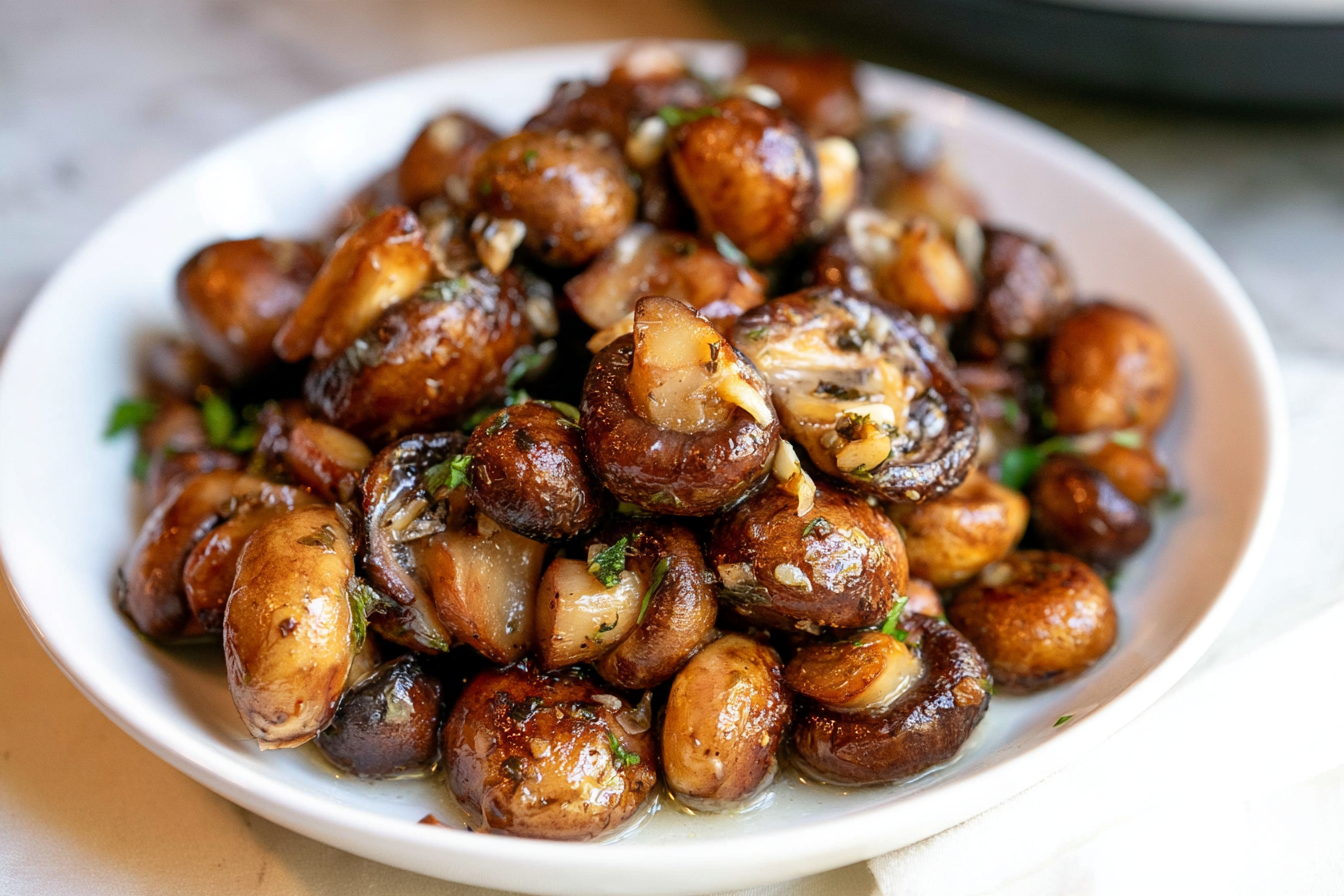 Speedy Air Fryer Garlic Butter Mushrooms: Your New Go-To Side!