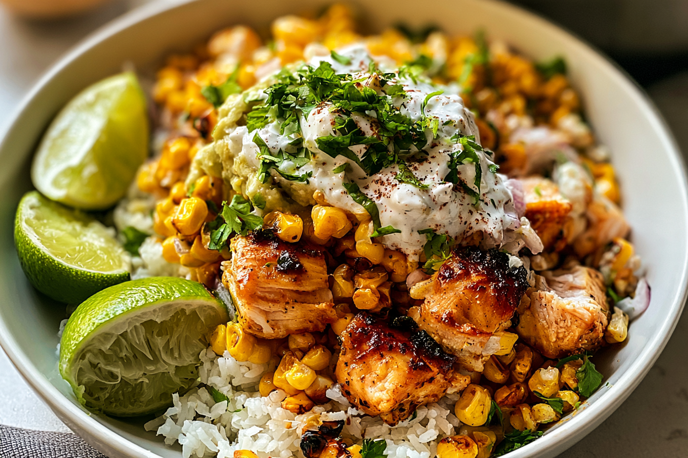 Street Corn Chicken Rice Bowl: A Flavor Fiesta for Your Weeknights
