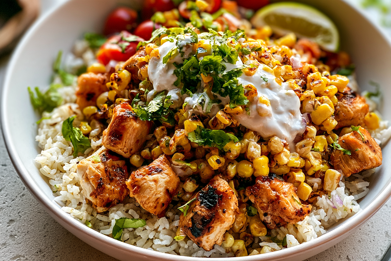 Street Corn Chicken Rice Bowl: A Flavor Fiesta for Your Weeknights