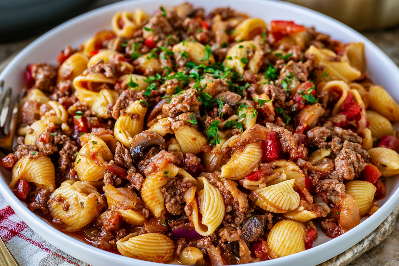 The BEST Taco Pasta